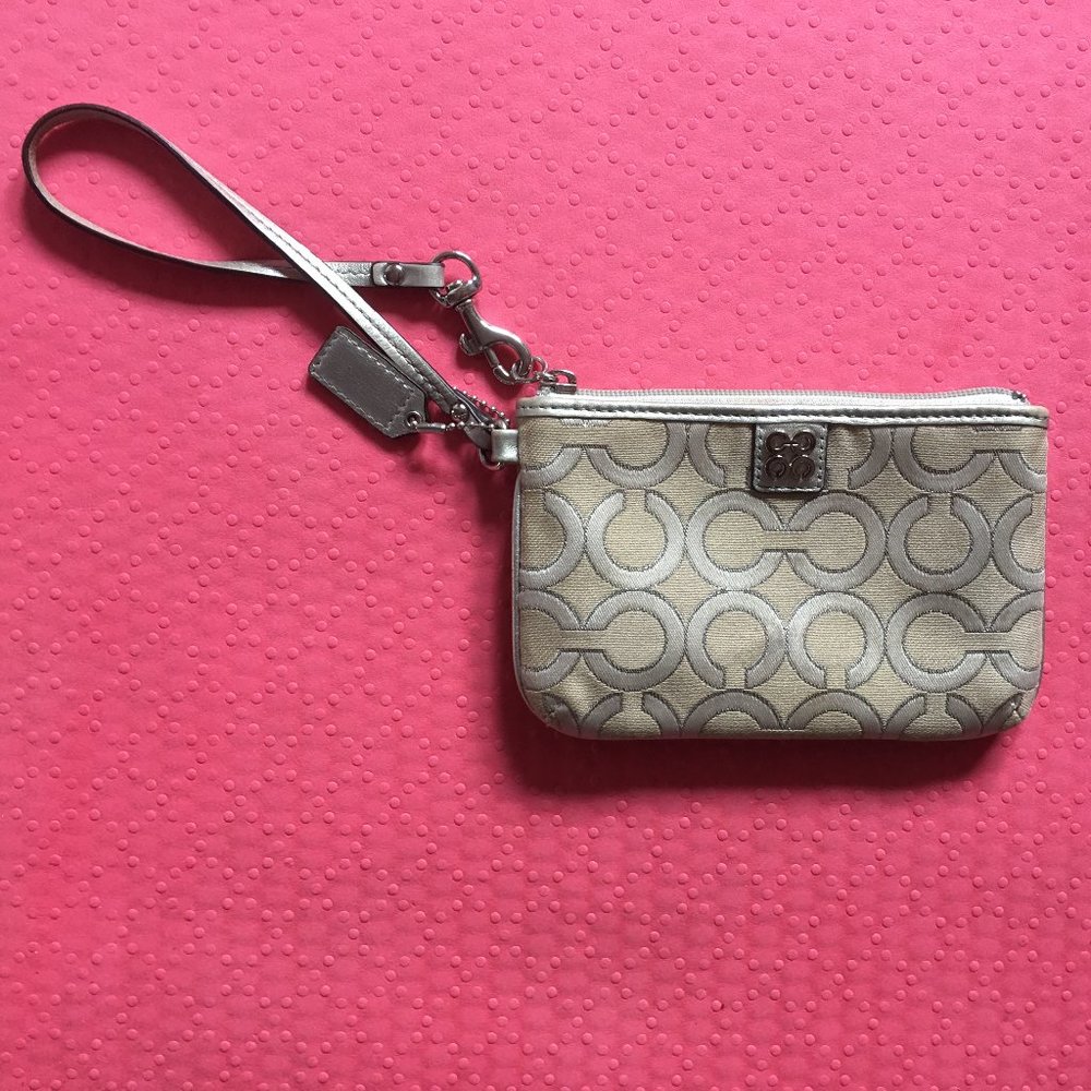 Coach Logo Wristlet
